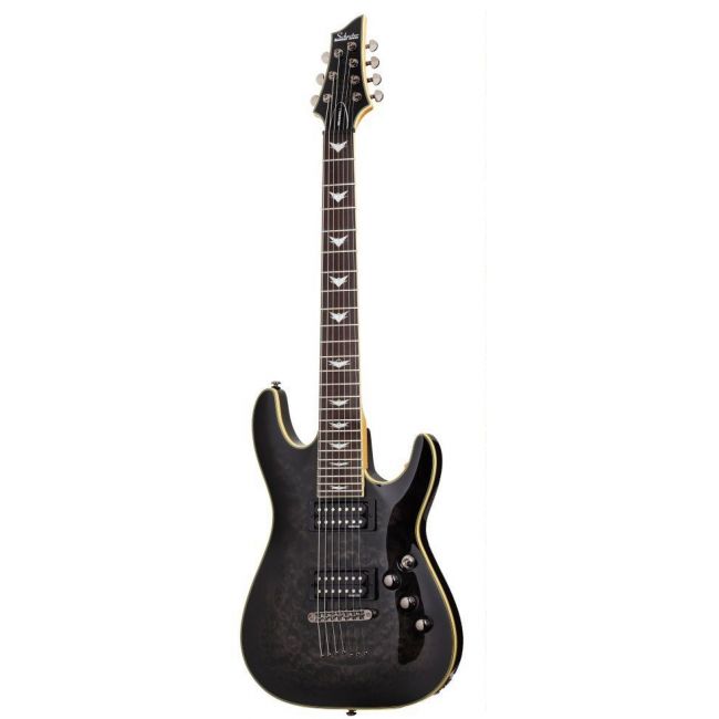 Schecter Omen Extreme-7 STBLK - Chitara electrica si Case