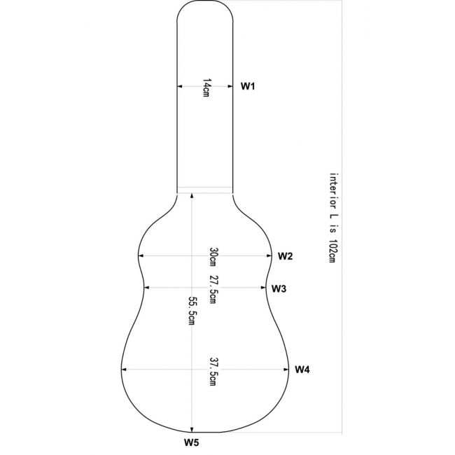 Soundsation TD100-C - Hard case chitara clasica