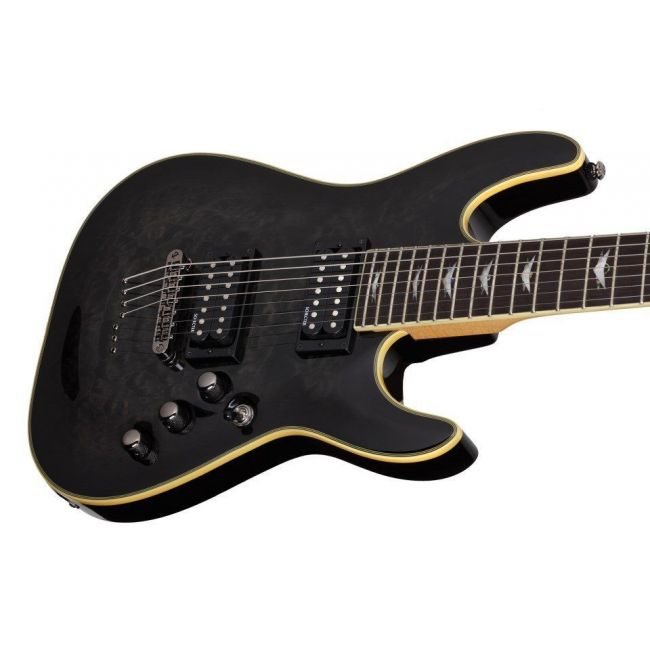 Schecter Omen Extreme-7 STBLK - Chitara electrica si Case