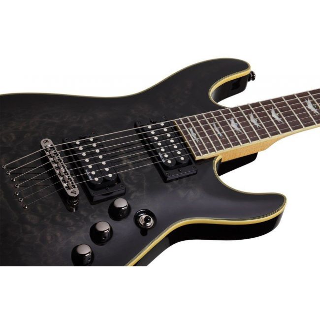 Schecter Omen Extreme-7 STBLK - Chitara electrica si Case