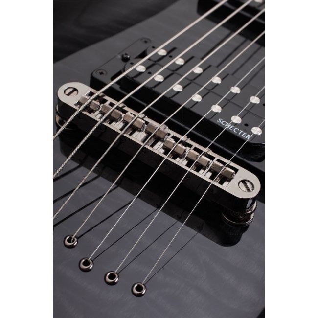 Schecter Omen Extreme-7 STBLK - Chitara electrica si Case