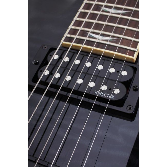 Schecter Omen Extreme-7 STBLK - Chitara electrica si Case