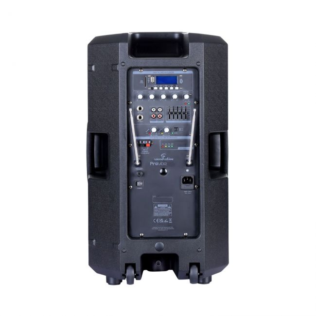 Soundsation PROVIBE 12AIR - Boxa activa cu baterii, 2 microfoane wireless, Bluetooth, 800W
