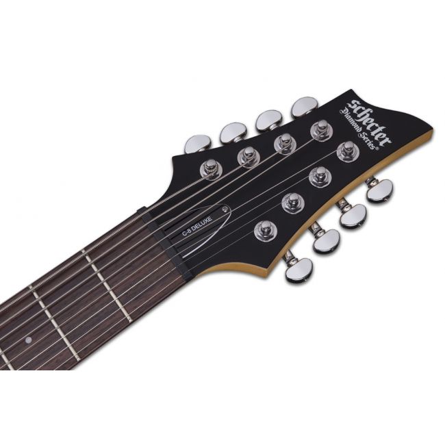 Schecter C-8 Deluxe LH (SBK) - Chitara electrica pentru stangaci