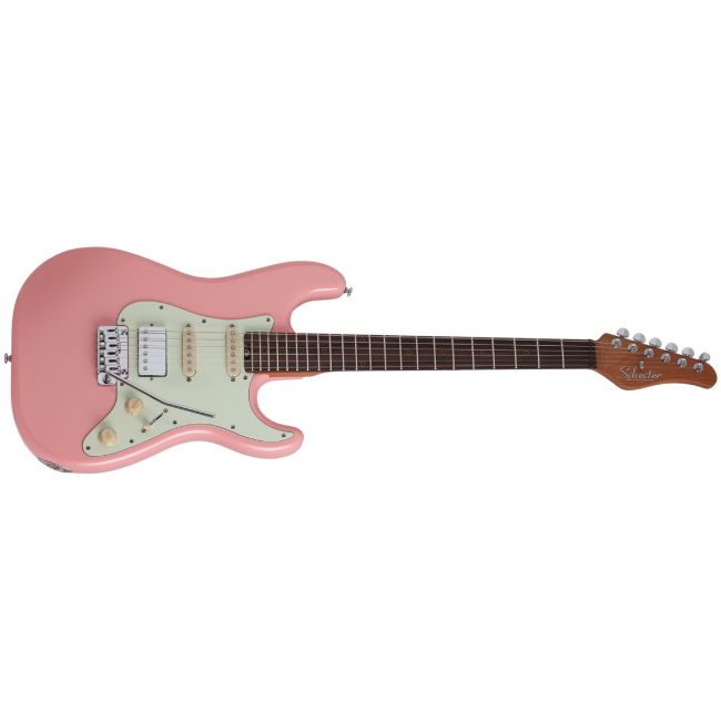 Schecter Nick Johnston Traditional HSS Atomic Coral - Chitara electrica