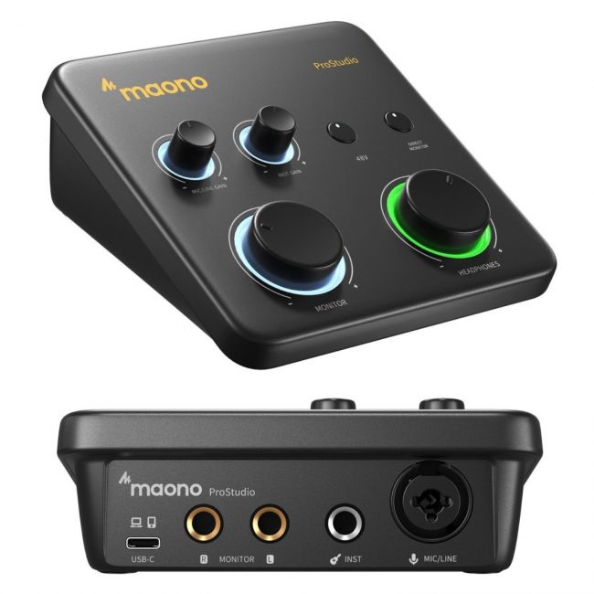 MAONO PS22 Lite USB Audio Interface - Interfață audio pentru înregistrare, producție muzicală, streaming