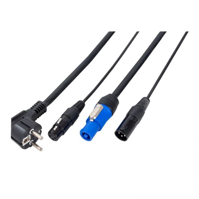 Soundsation PF300-5 - Cablu alimentare cu tensiune si semnal audio boxe active, 5 metri
