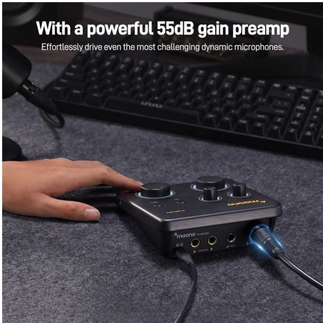 MAONO PS22 Lite USB Audio Interface - Interfață audio pentru înregistrare, producție muzicală, streaming