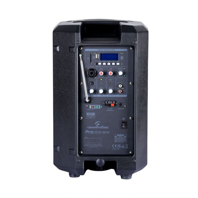Soundsation PROVIBE 8AIR - Boxa portabila cu microfon wireless, MP3/Bluetooth, 250W