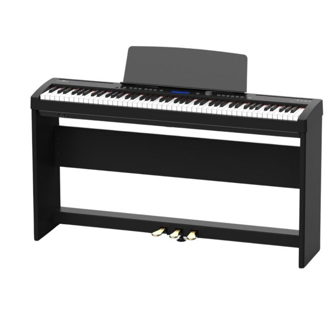 Soundsation AUDES - Set pian digital cu bancheta, stativ lemn, casti, 3 pedale