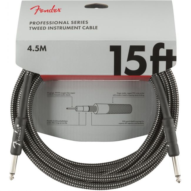 Fender Profesional Series Cable - Cablu chitara, jack/jack, 4.5 metri