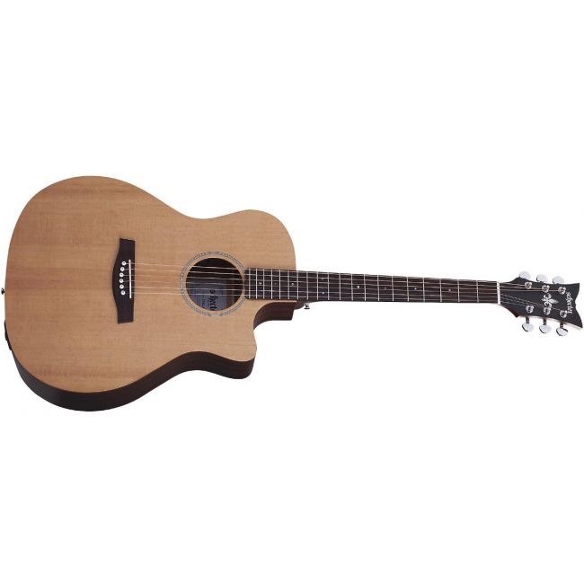 Schecter Deluxe Acoustic (NS) - Chitara acustica, fata de rezonanta din molid, corp din mahon