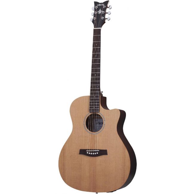 Schecter Deluxe Acoustic (NS) - Chitara acustica, fata de rezonanta din molid, corp din mahon