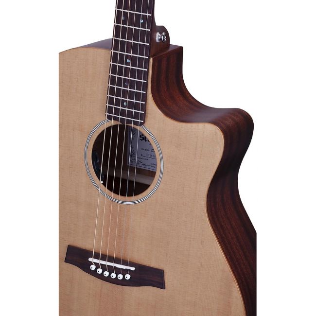 Schecter Deluxe Acoustic (NS) - Chitara acustica, fata de rezonanta din molid, corp din mahon