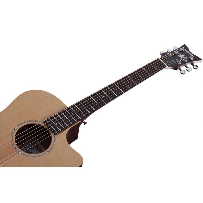 Schecter Deluxe Acoustic (NS) - Chitara acustica, fata de rezonanta din molid, corp din mahon