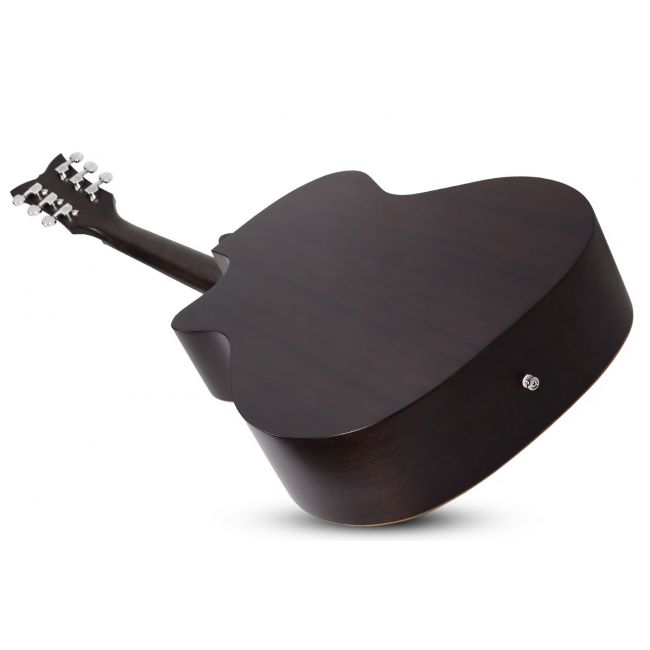 Schecter Deluxe Acoustic (SBK) - Chitara acustica, fata de rezonanta din molid, corp din mahon