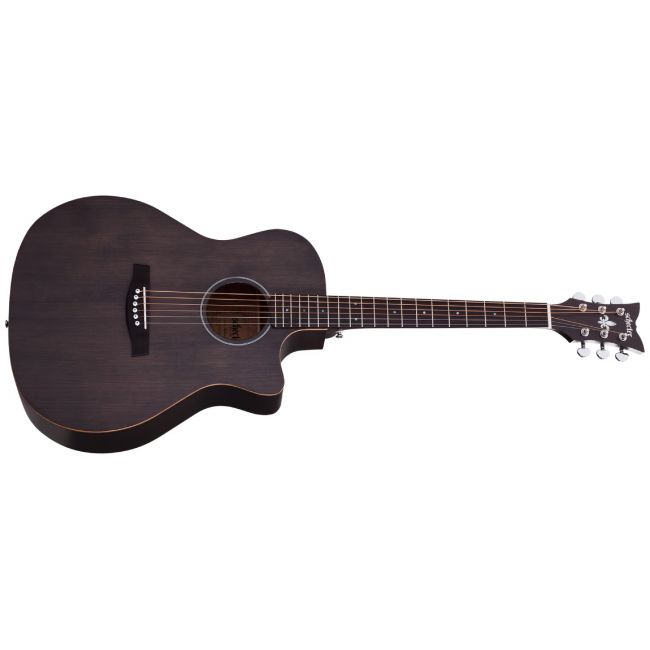 Schecter Deluxe Acoustic (SBK) - Chitara acustica, fata de rezonanta din molid, corp din mahon