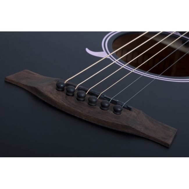 Schecter Machine Gun Kelly - Chitara electro-acustica, doza Fishman Sonicore, fata de rezonanta din molid masiv