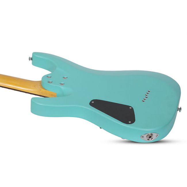 Schecter C-6 Deluxe Satin Aqua - Chitara electrica, husa de transport, cablu, corzi
