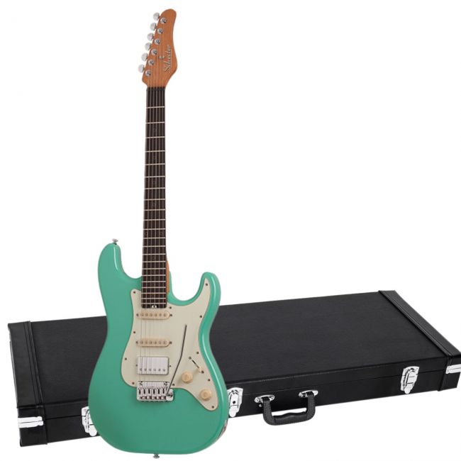 Schecter Nick Johnston Traditional HSS Atomic Green - Chitara electrica, hardcase