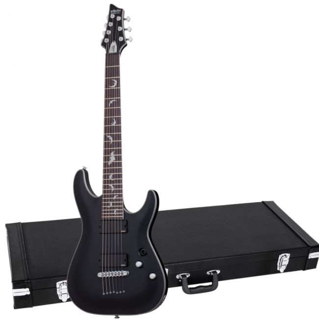 Schecter Damien Platinum-7 SBK - Chitara electrica, hardcase