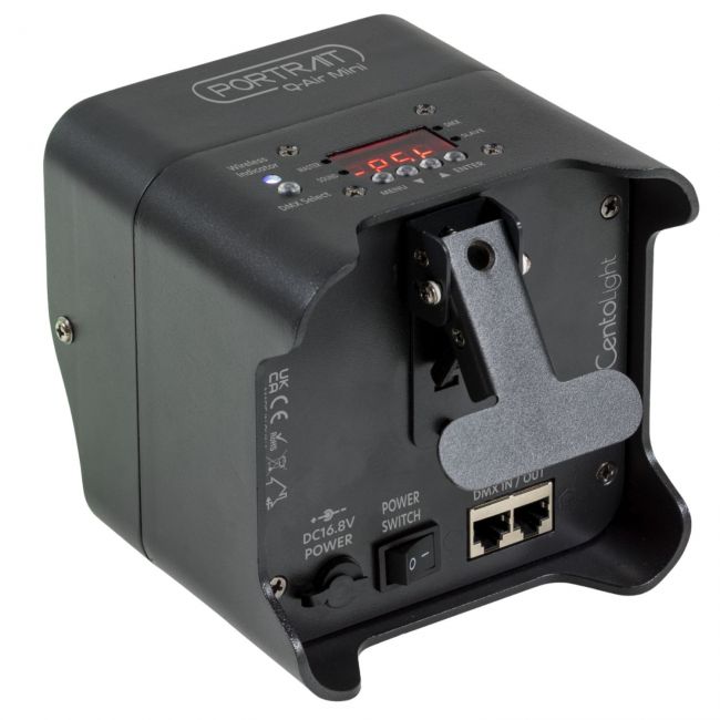 CENTOLIGHT Q-AIR Mini - Proiector LED portabil alimentat cu baterie, 4 x 12W