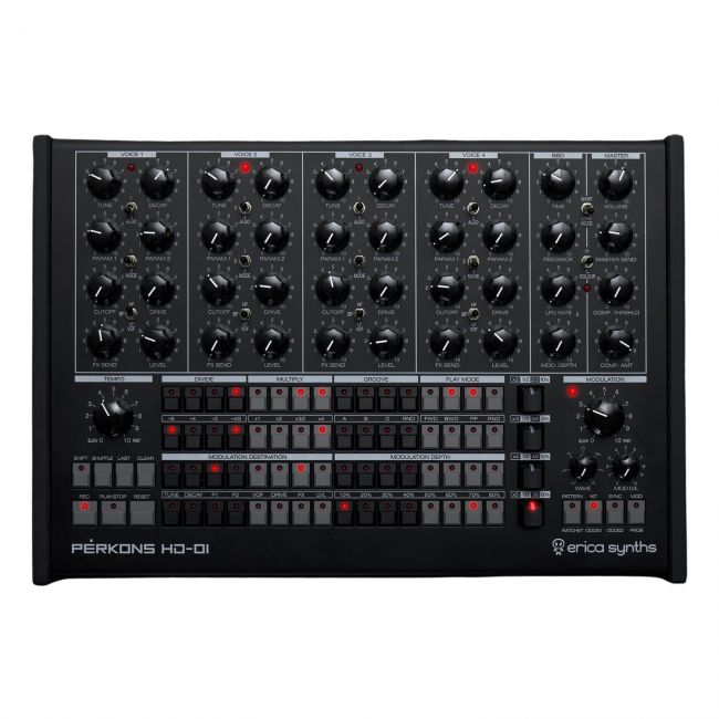 Erica Synths Perkons HD-01 Black - Drum machine si sintetizator