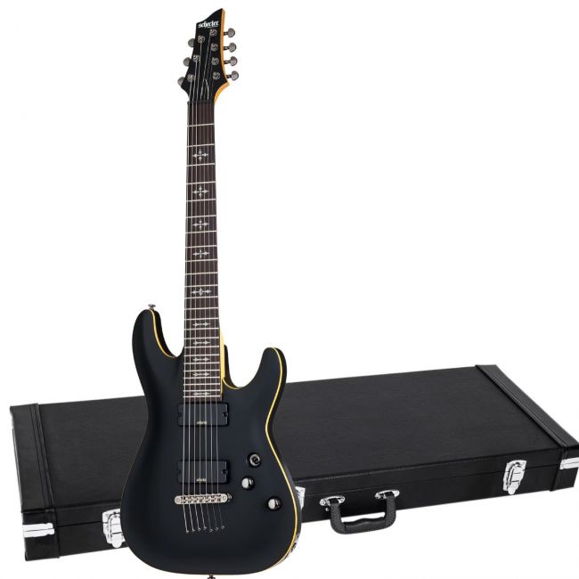 Schecter Demon-7 ABSN - Chitara electrica, hardcase
