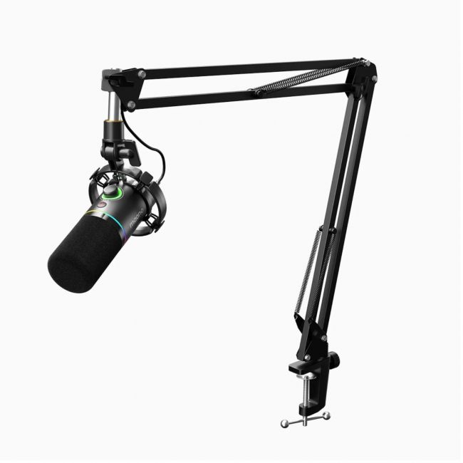 MAONO PD200X - Microfon Podcast, Gaming, Streaming, Stativ reglabil de masa, Cablu USB 4 metri