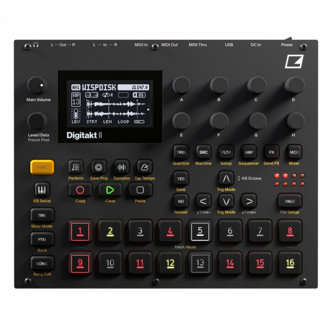 Elektron Digitakt II - Groovebox sampler si capac protectie
