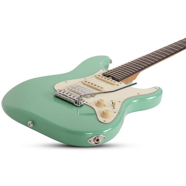 Schecter Nick Johnston Traditional HSS Atomic Green - Chitara electrica, hardcase