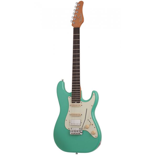 Schecter Nick Johnston Traditional HSS Atomic Green - Chitara electrica, hardcase