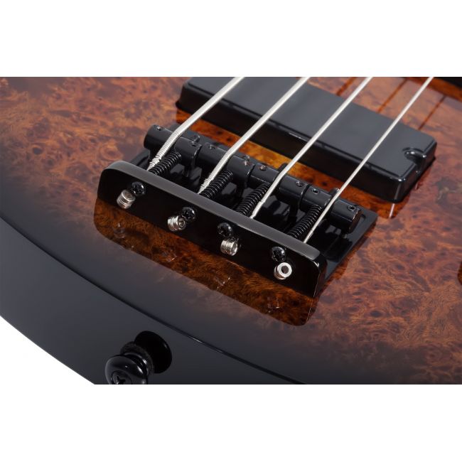Schecter C-4 Standard (TB) - Bass electric, husa de transport, cablu, corzi