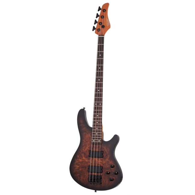 Schecter C-4 Standard (TB) - Bass electric, husa de transport, cablu, corzi