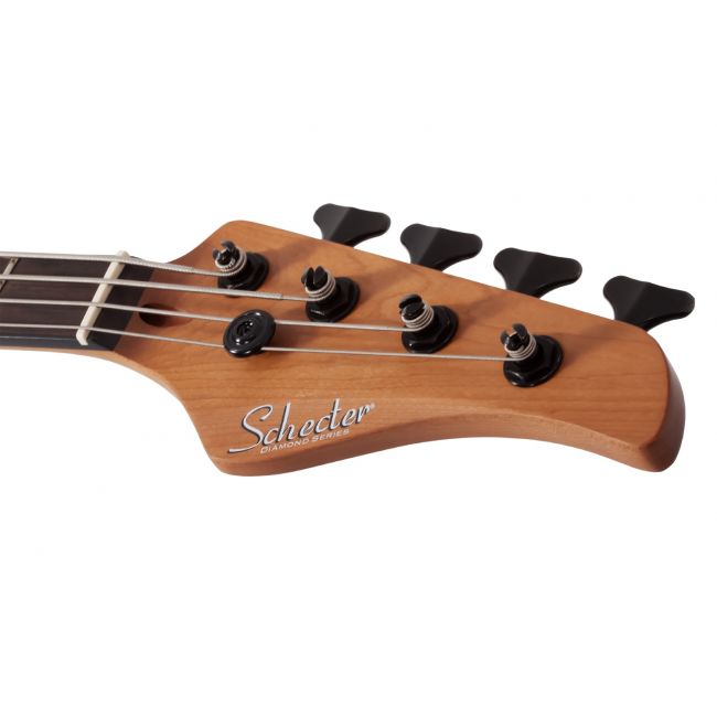 Schecter C-4 Standard (TB) - Bass electric, husa de transport, cablu, corzi