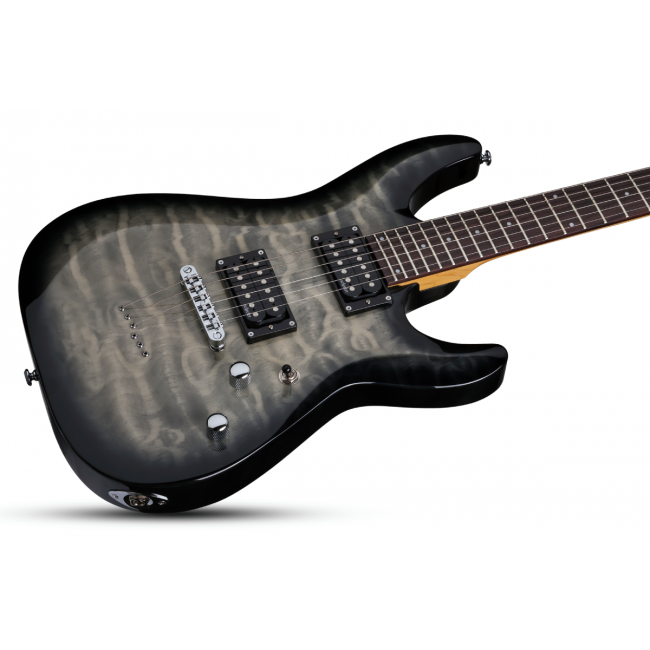 Schecter C-6 Plus CB - Chitara electrica, husa de transport, cablu, corzi