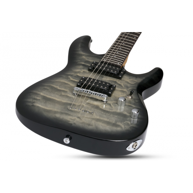 Schecter C-6 Plus CB - Chitara electrica, husa de transport, cablu, corzi