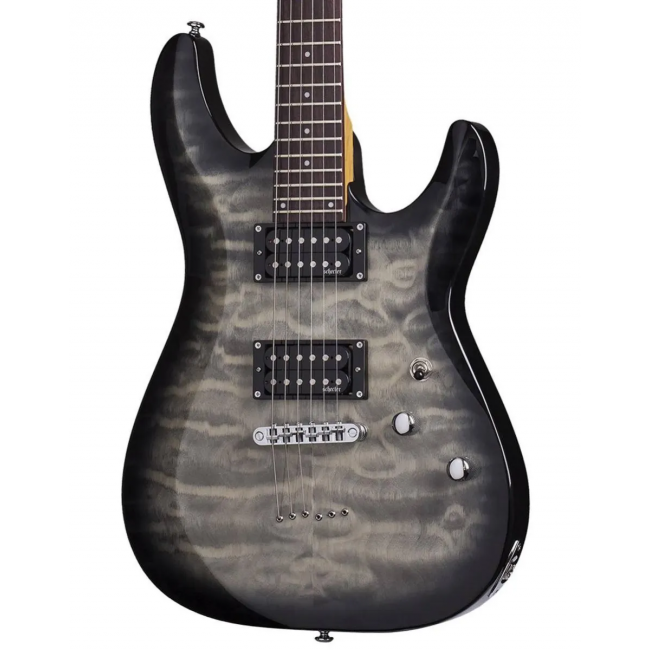 Schecter C-6 Plus CB - Chitara electrica, husa de transport, cablu, corzi