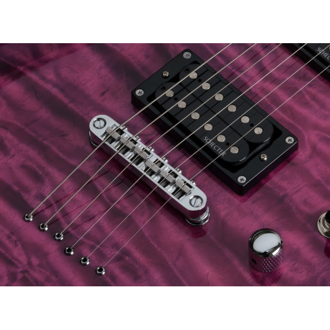 Schecter C-6 Plus EM - Chitara electrica, husa de transport, cablu, corzi
