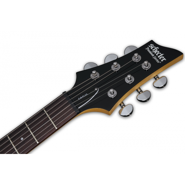 Schecter C-6 Plus EM - Chitara electrica, husa de transport, cablu, corzi