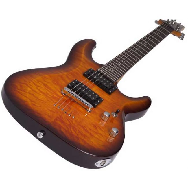 Schecter C-6 Plus VSB - Chitara electrica, husa de transport, cablu, corzi