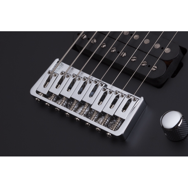 Schecter C-8 Deluxe SBK - Chitara electrica, husa de transport, cablu, corzi