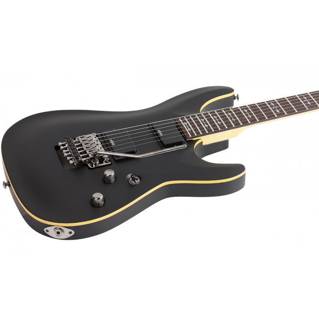 Schecter Demon-6 FR ABSN - Chitara electrica, husa de transport, cablu, corzi