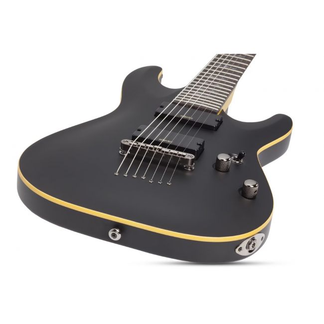 Schecter Demon-7 ABSN - Chitara electrica, hardcase