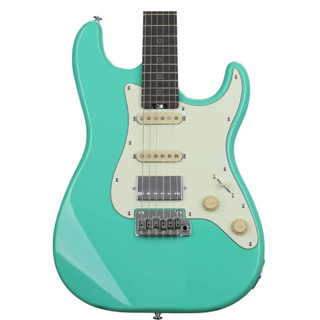 Schecter Nick Johnston Traditional HSS Atomic Green - Chitara electrica, hardcase