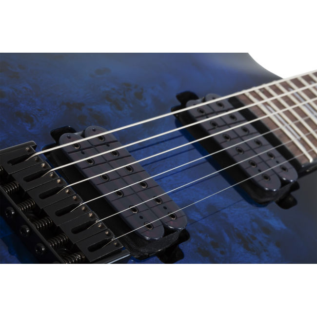 Schecter Omen Elite-6 STBB - Chitara electrica, husa de transport, cablu, corzi