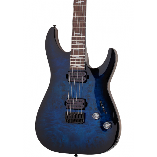 Schecter Omen Elite-6 STBB - Chitara electrica, husa de transport, cablu, corzi