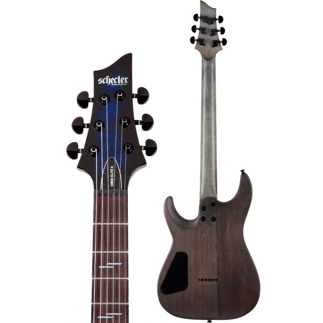 Schecter Omen Elite-6 STBB - Chitara electrica, husa de transport, cablu, corzi