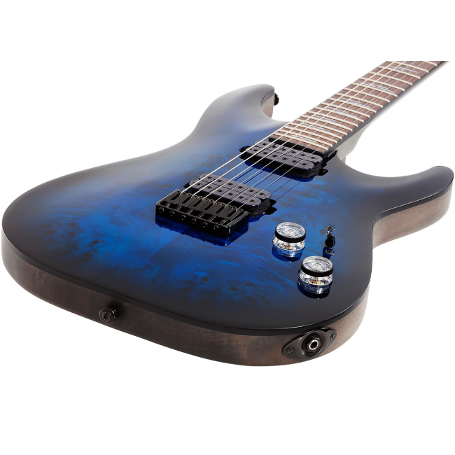 Schecter Omen Elite-6 STBB - Chitara electrica, husa de transport, cablu, corzi