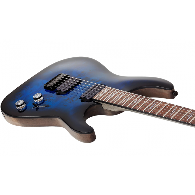 Schecter Omen Elite-6 STBB - Chitara electrica, husa de transport, cablu, corzi